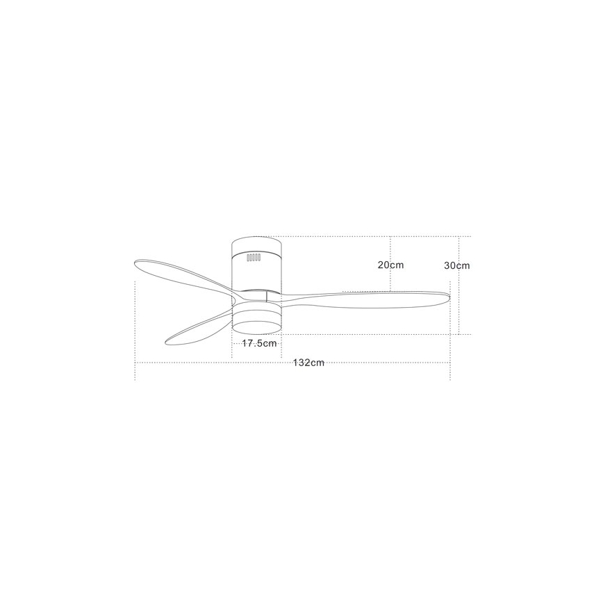 Zambelis 19144 - LED Ανεμιστήρας οροφής LED/15W/230V 3000/4000/6000 κεράσι + τηλεχειριστήριο
