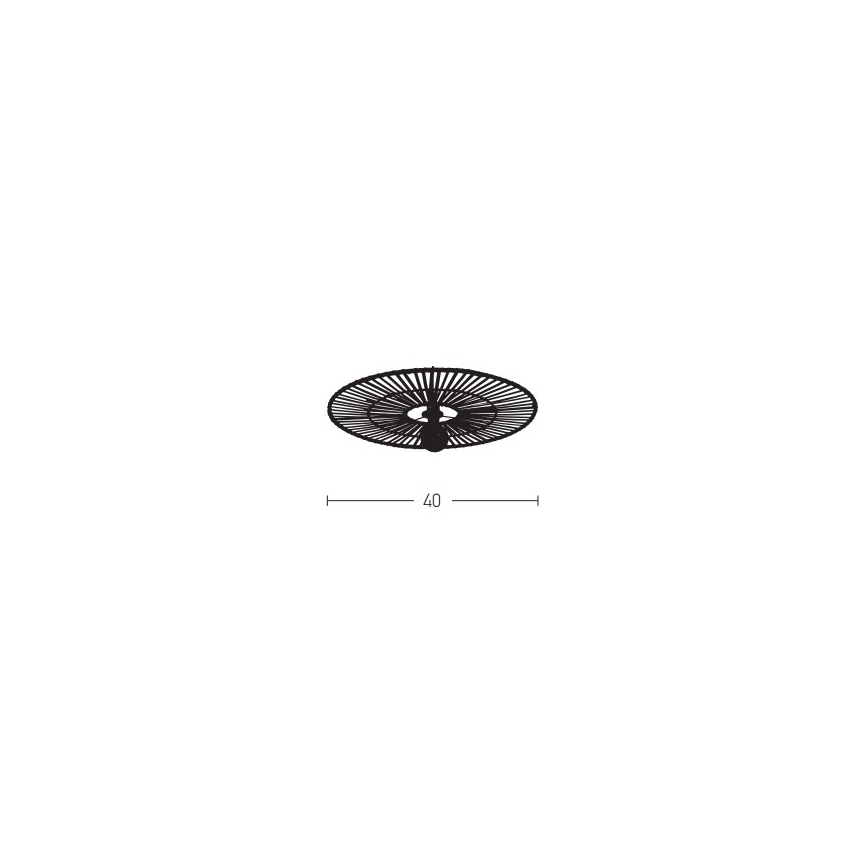 Zambelis 19251 - Φωτιστικό τοίχου 1xE27/40W/230V μπαμπού/μπεζ