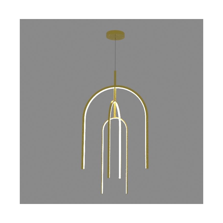 Zambelis 1931 - Led Dimmable κρεμαστό φωτιστικό οροφής LED/80W/230V χρυσαφί