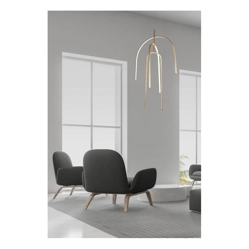 Zambelis 1931 - Led Dimmable κρεμαστό φωτιστικό οροφής LED/80W/230V χρυσαφί