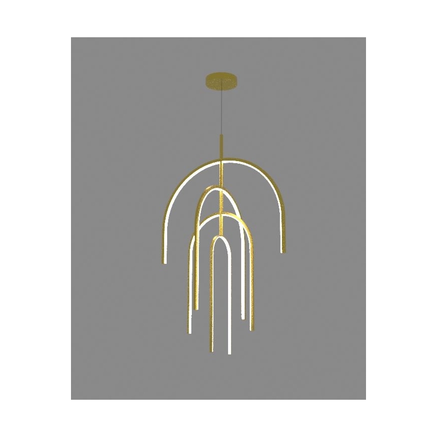 Zambelis 1933 - Led Dimmable κρεμαστό φωτιστικό οροφής LED/96W/230V χρυσαφί