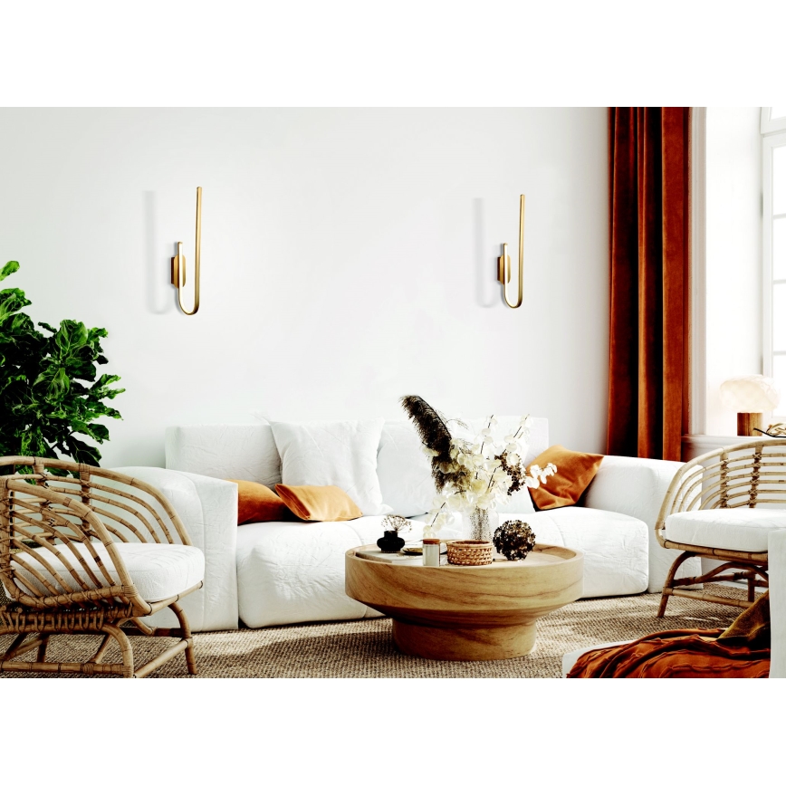 Zambelis 1935 - Επιτοίχιο φωτιστικό dimming LED LED/18W/230V χρυσαφί