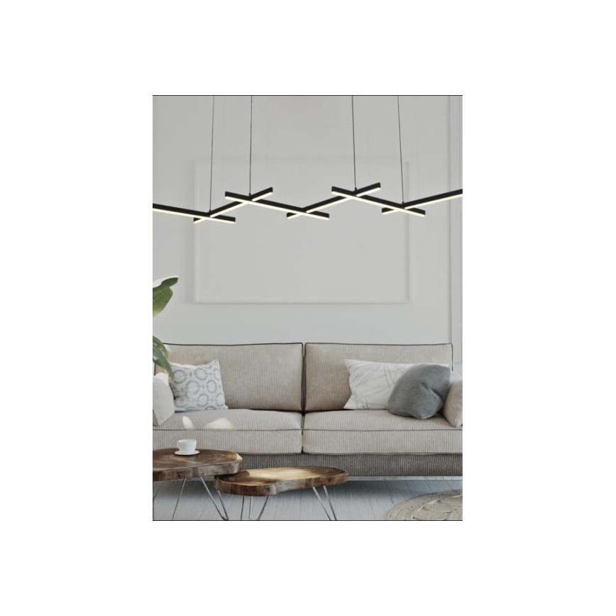 Zambelis 1948 - Led Dimmable κρεμαστό φωτιστικό οροφής LED/85W/230V μαύρο