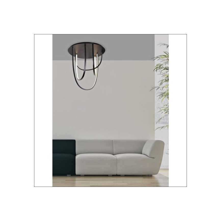 Zambelis 1951 - Σταθερό πολύφωτο dimming LED LED/80W/230V μαύρο
