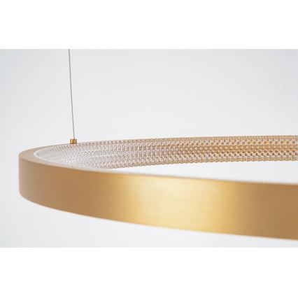 Zambelis 2006 - Led Dimmable κρεμαστό φωτιστικό οροφής LED/36W/230V χρυσαφί