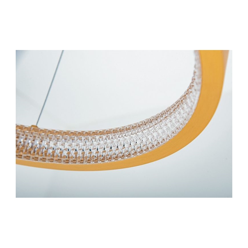 Zambelis 2006 - Led Dimmable κρεμαστό φωτιστικό οροφής LED/36W/230V χρυσαφί