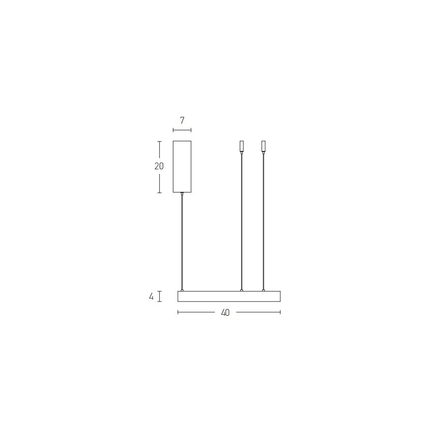 Zambelis 2007 - Led Dimmable κρεμαστό φωτιστικό οροφής LED/50W/230V χρυσαφί