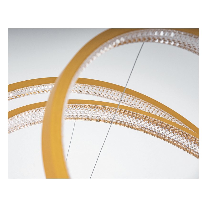 Zambelis 2009 - Led Dimmable κρεμαστό φωτιστικό οροφής LED/112W/230V χρυσαφί