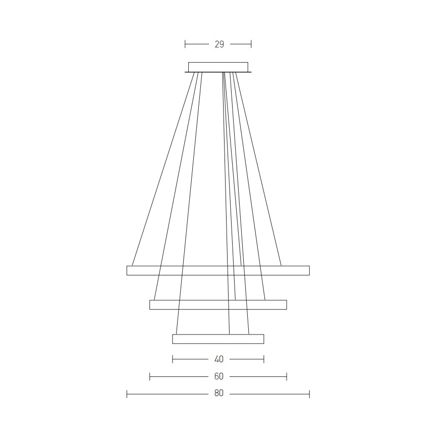 Zambelis 2009 - Led Dimmable κρεμαστό φωτιστικό οροφής LED/112W/230V χρυσαφί