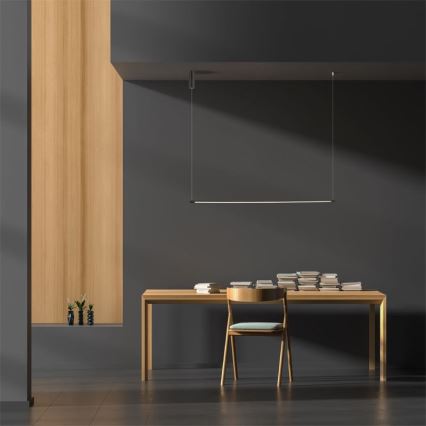 Zambelis 20119 - Πολύφωτο LED με συρματόσχοινο LED/20W/230V μαύρο