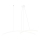 Zambelis 20129 - Led Dimmable κρεμαστό φωτιστικό οροφής LED/48W/230V λευκό