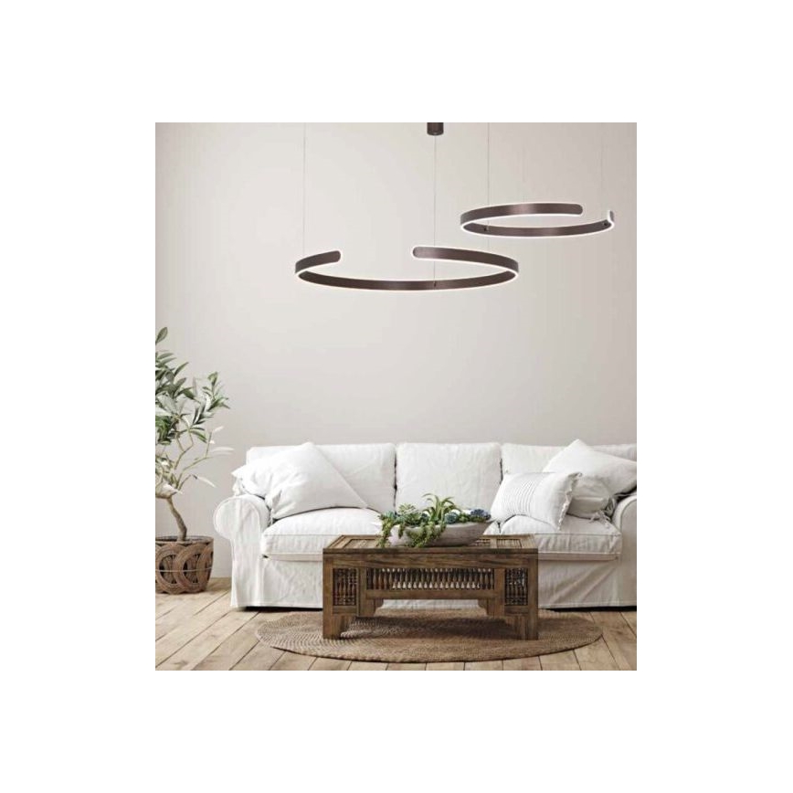 Zambelis 2013 - Led Dimmable κρεμαστό φωτιστικό οροφής LED/40W/230V καφέ
