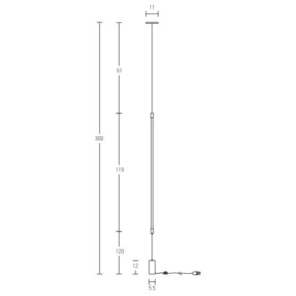 Zambelis 20184 - Επιδαπέδια λάμπα LED LED/22W/230V