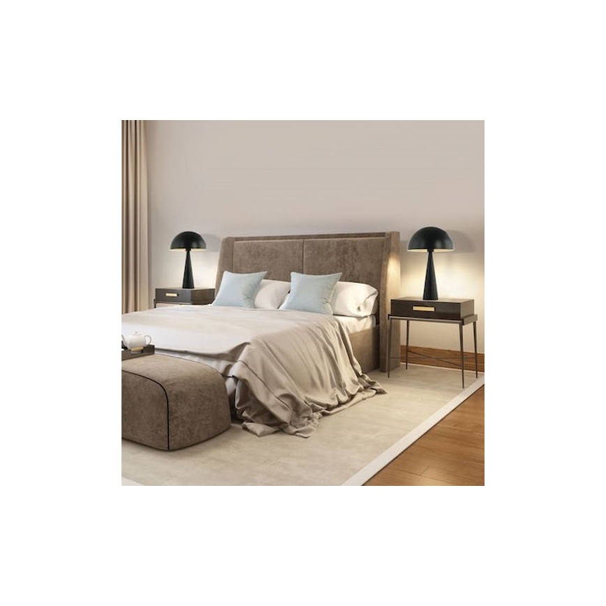 Zambelis 20210 - Eπιτραπέζια λάμπα 1xE27/25W/230V μαύρο