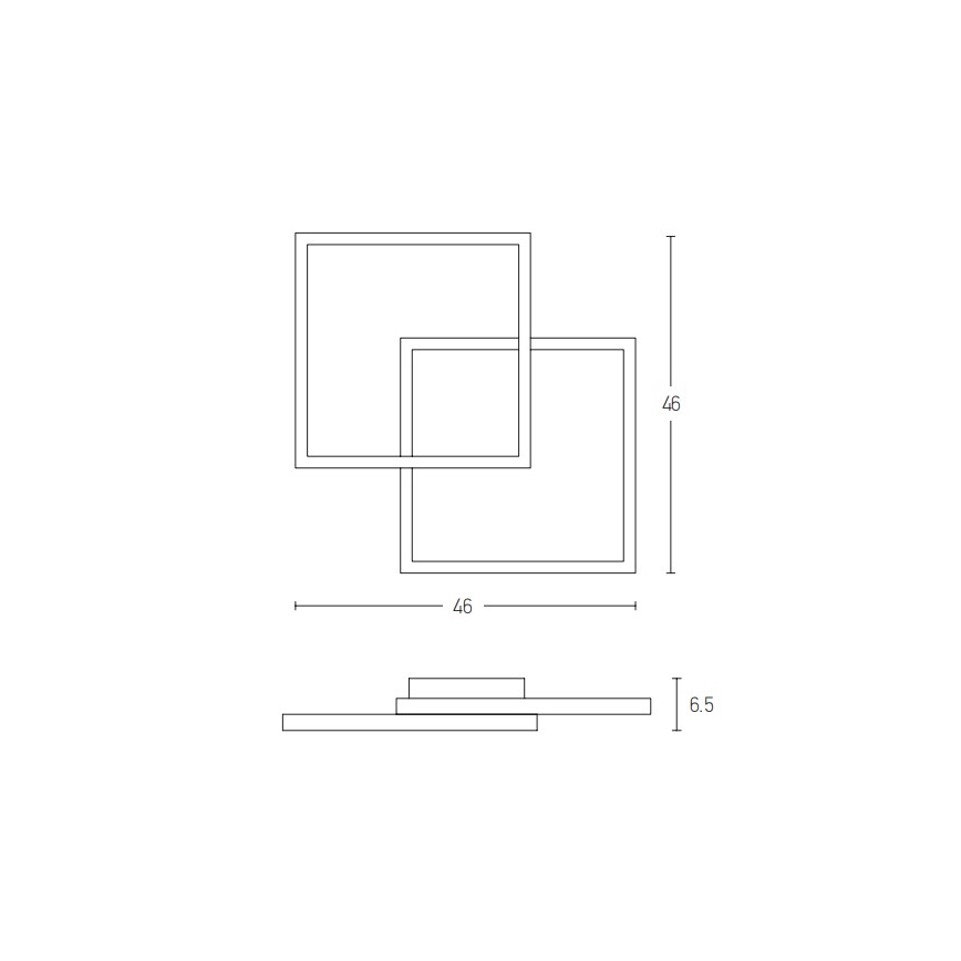 Zambelis 2026 - Σταθερό πολύφωτο dimming LED LED/25W/230V μαύρο