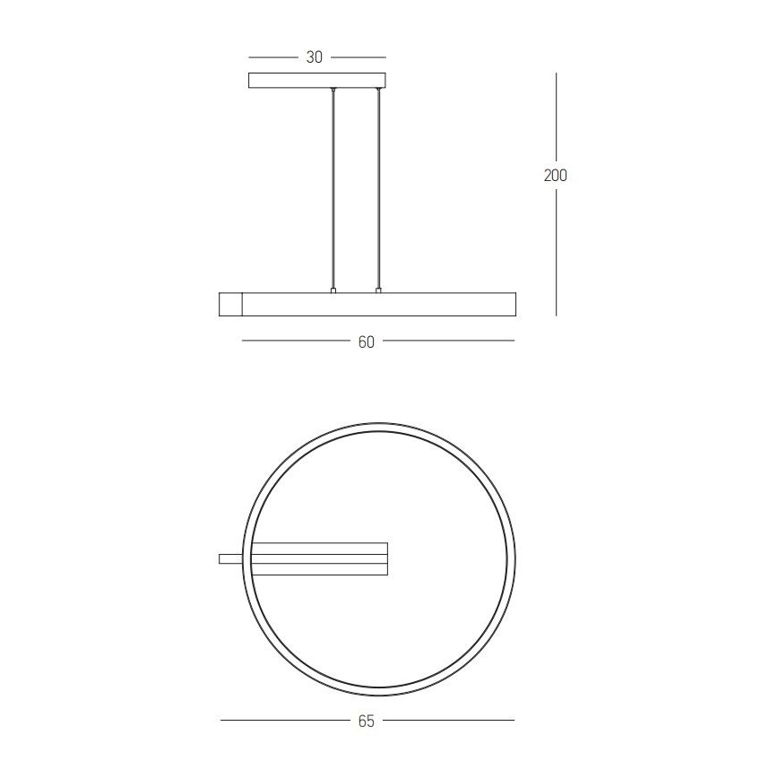 Zambelis 22011 - Led Dimmable κρεμαστό φωτιστικό οροφής LED/41W/230V