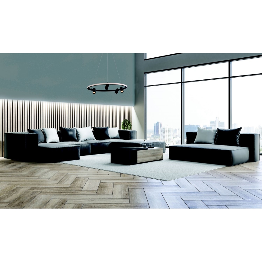 Zambelis 22012 - Led Dimmable κρεμαστό φωτιστικό οροφής LED/47W/230V διάμετρος 60 cm μαύρο