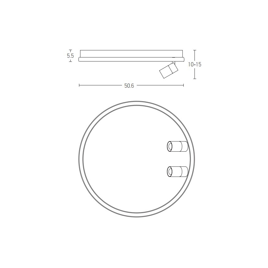 Zambelis 22014 - LED Dimmable φωτιστικό οροφής LED/71W/230V μαύρο