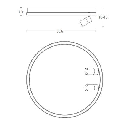 Zambelis 22015 - LED Dimmable φωτιστικό οροφής LED/71W/230V λευκό