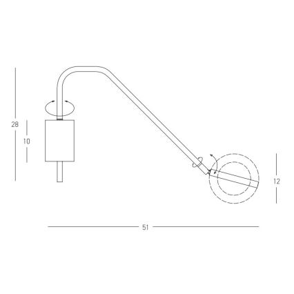 Zambelis 22043 - Επιτοίχιο φωτιστικό dimming LED LED/7W/230V λευκό