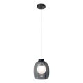 Zambelis 22051 - Κρεμαστό φωτιστικό με καλώδιο 1xG9/5W/230V Ø 18 cm, μαύρο