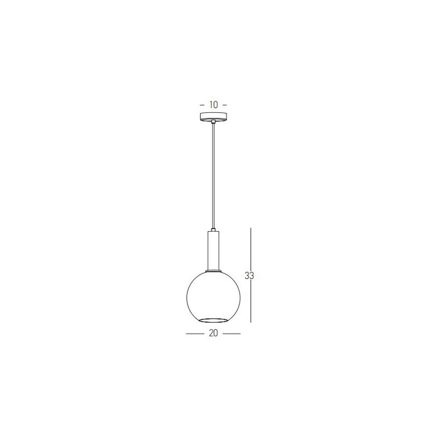 Zambelis 22071 - Κρεμαστό φωτιστικό οροφής  1xE27/40W/230V διάμετρος 20 cm χρυσαφί