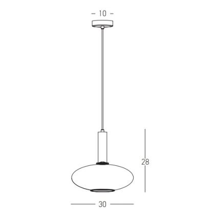 Zambelis 22072 - Κρεμαστό φωτιστικό οροφής 1xE27/40W/230V διάμετρος 30 cm χρυσαφί