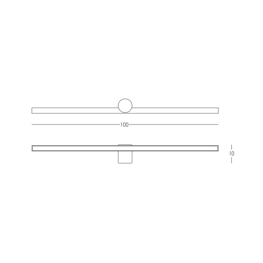 Zambelis 22126 - Φωτισμός καθρέφτη μπάνιου LED LED/21W/230V 100 cm IP54