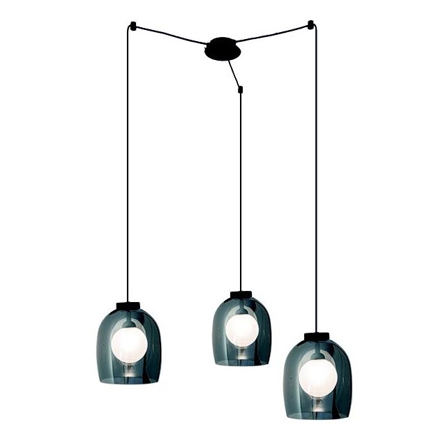 Zambelis 22145 - Κρεμαστό φωτιστικό οροφής 3xG9/5W/230V spider μαύρο