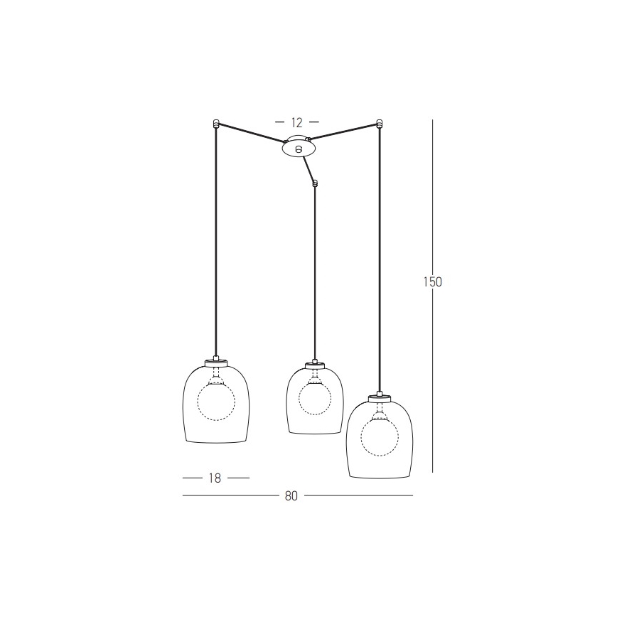 Zambelis 22145 - Κρεμαστό φωτιστικό οροφής 3xG9/5W/230V spider μαύρο