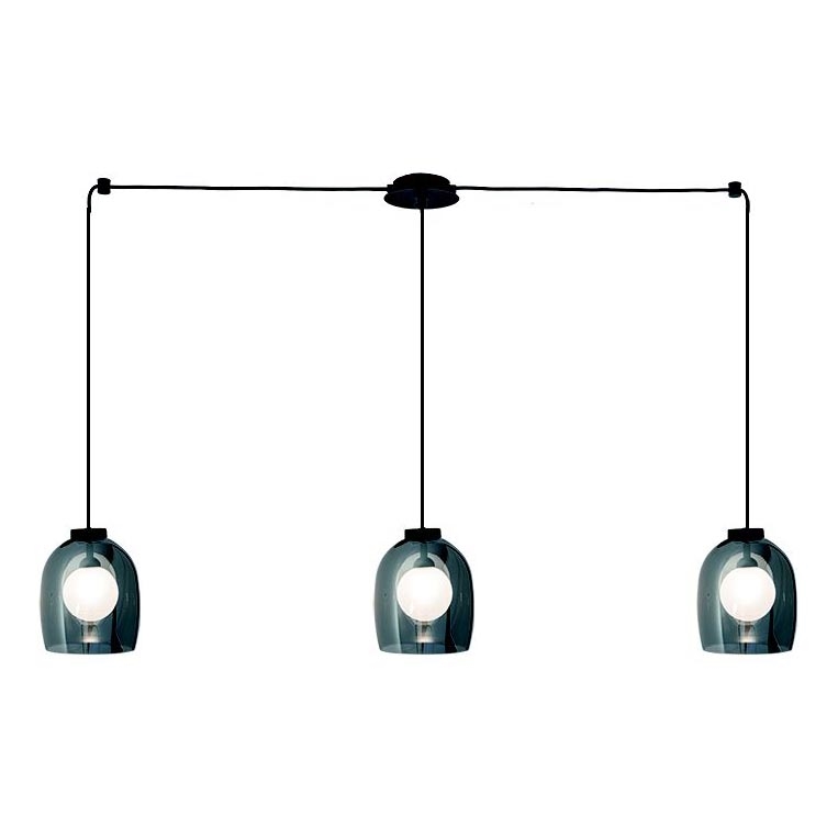Zambelis 22146 - Κρεμαστό φωτιστικό οροφής 3xG9/5W/230V spider μαύρο