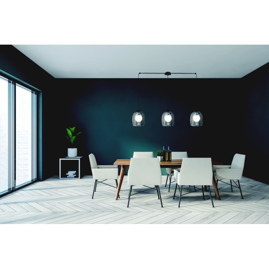 Zambelis 22146 - Κρεμαστό φωτιστικό οροφής 3xG9/5W/230V spider μαύρο