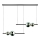 Zambelis 22234 - Led Dimmable κρεμαστό φωτιστικό οροφής LED/22W/230V μαύρο