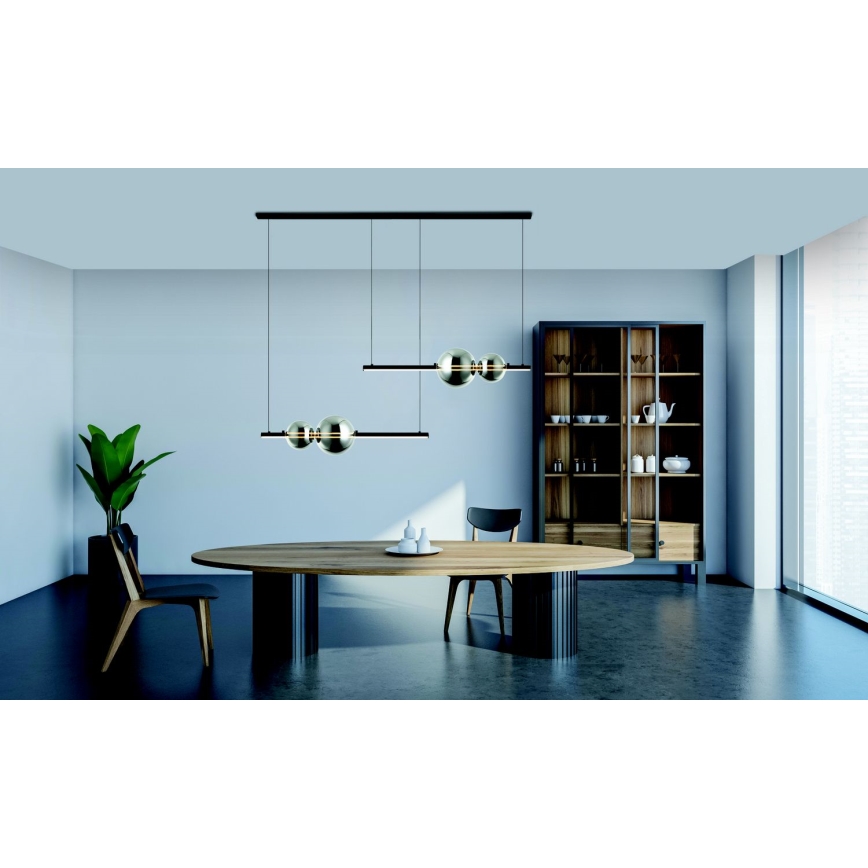 Zambelis 22234 - Led Dimmable κρεμαστό φωτιστικό οροφής LED/22W/230V μαύρο