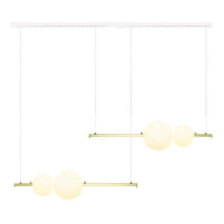 Zambelis 22235 - Led Dimmable κρεμαστό φωτιστικό οροφής LED/22W/230V χρυσαφί