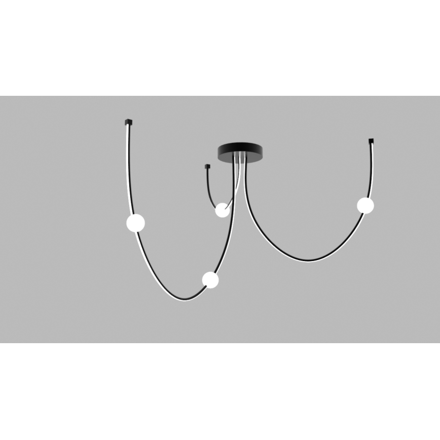 Zambelis 22247 - Led Dimmable κρεμαστό φωτιστικό οροφής LED/42W/230V μαύρο