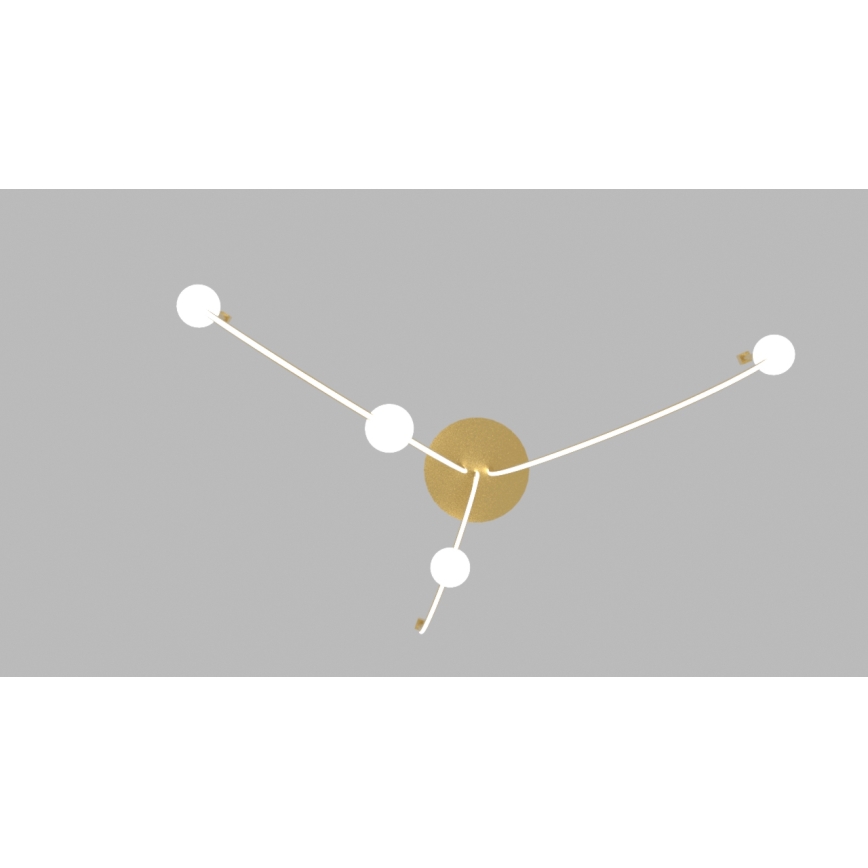 Zambelis 22248 - Led Dimmable κρεμαστό φωτιστικό οροφής LED/42W/230V χρυσαφί