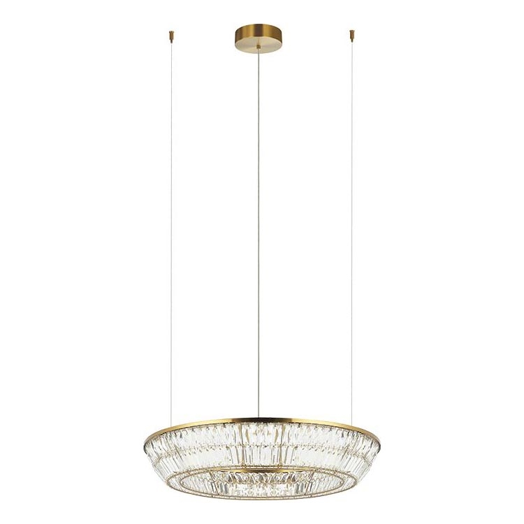 Zambelis 23048 - LED Dimming κρύσταλλο πολύφωτο on a string LED/55W/230V CRI 90 3000K διάμετρος 80 cm ορείχαλκος