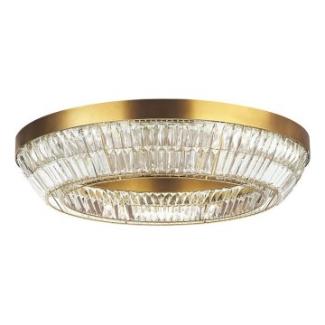 Zambelis 23049 - Ρυθμιζόμενο LED κρυστάλλινο οροφής φωτιστικό LED/55W/230V CRI 90 3000K διάμ. 80 εκ. ορείχαλκος