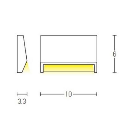 Zambelis E181 - Φωτισμός σκάλας εξωτερικού χώρου LED LED/1,5W/230V IP54 ανθρακί