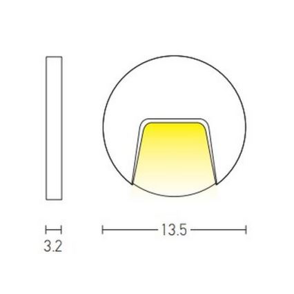 Zambelis E183 - Φωτισμός σκάλας εξωτερικού χώρου LED LED/3W/230V IP54 ανθρακί