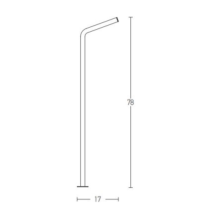 Zambelis E206 - Φωτιστικό LED εξωτερικού χώρου LED/10W/230V IP54 ανθρακί