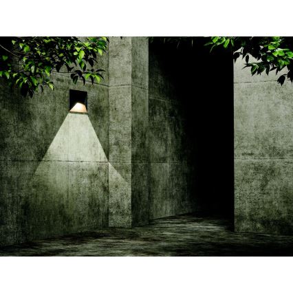 Zambelis E243 - Επιτοίχιο φωτιστικό εξωτερικού χώρου LED LED/7W/230V IP44 ανθρακί