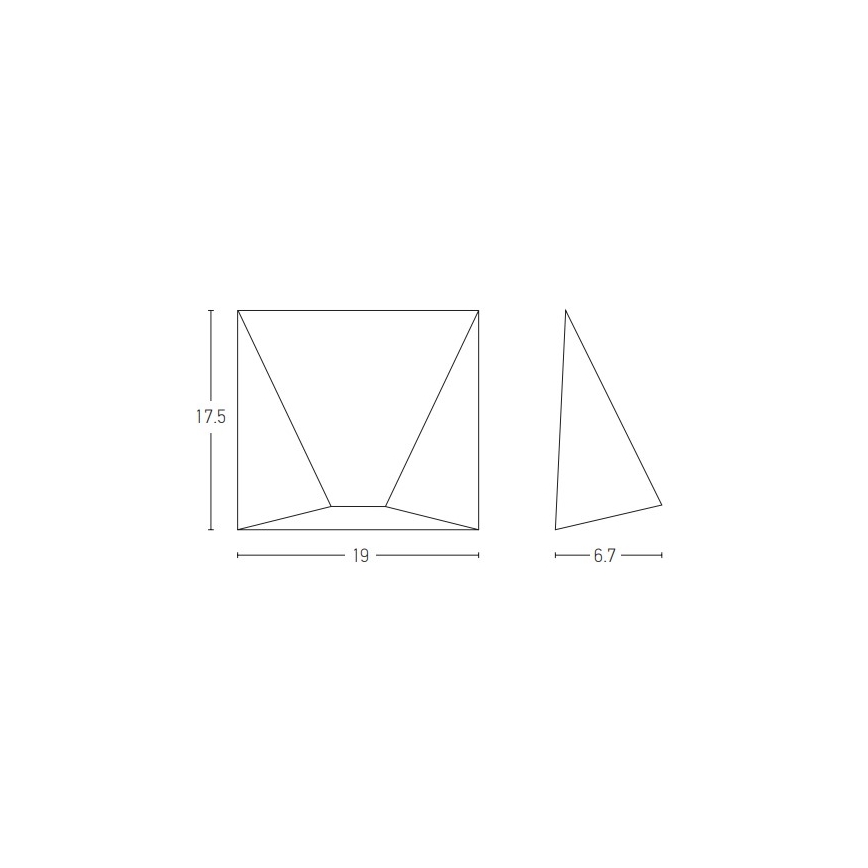 Zambelis E243 - Επιτοίχιο φωτιστικό εξωτερικού χώρου LED LED/7W/230V IP44 ανθρακί