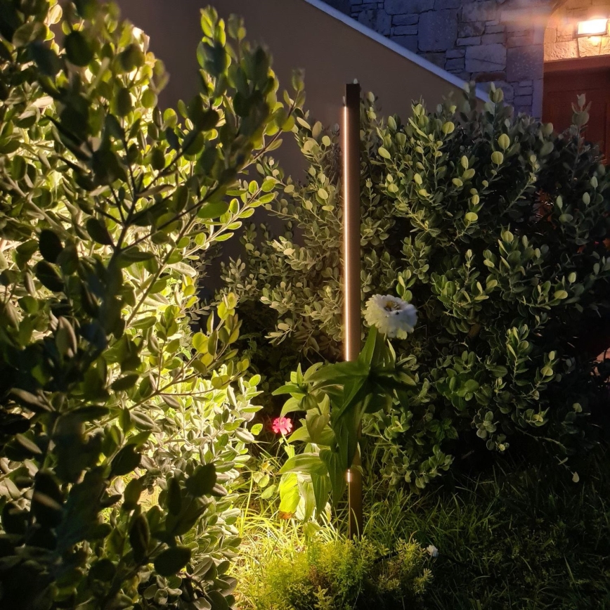 Zambelis E280 - Φωτιστικό LED εξωτερικού χώρου LED/15W/230V IP65 καφέ