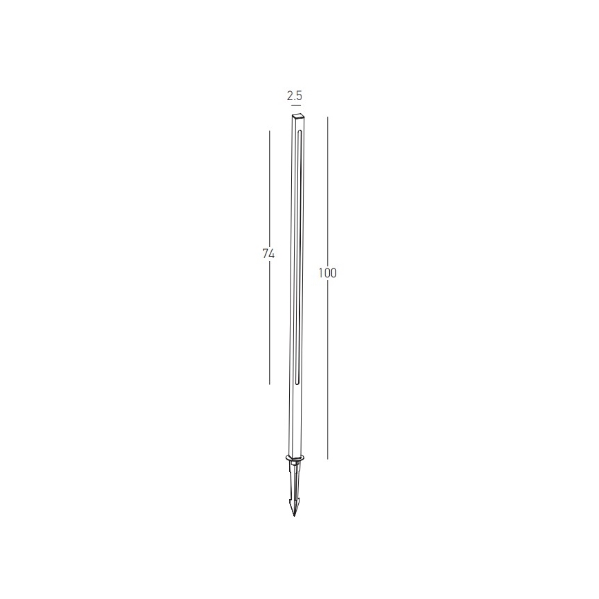Zambelis E280 - Φωτιστικό LED εξωτερικού χώρου LED/15W/230V IP65 καφέ