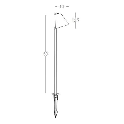 Zambelis E281 - Λάμπα εξωτερικού χώρου 1xGU10/20W/230V IP65 ανθρακί