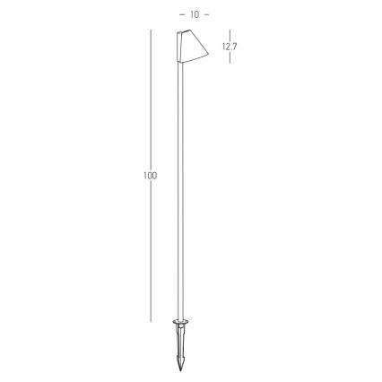Zambelis E282 - Λάμπα εξωτερικού χώρου 1xGU10/20W/230V IP65 ανθρακί