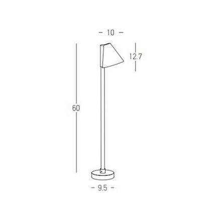 Zambelis E283 - Φωτιστικό LED εξωτερικού χώρου LED/6W/230V IP65 ανθρακί