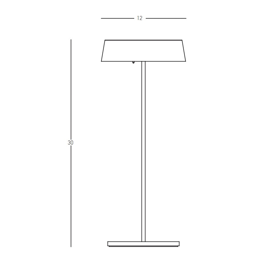 Zambelis E289 - Λάμπα dimming LED εξωτερικού χώρου LED/2,2W/3,7V 2200 mAh IP54 μαύρο